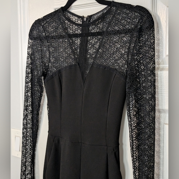 DYNAMITE Lace Jumpsuite - Picture 1 of 5